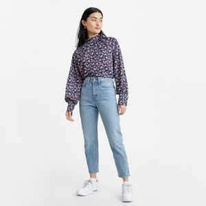 Levi's Wedgie Fit Icon High-Rise Denim Blue Jeans